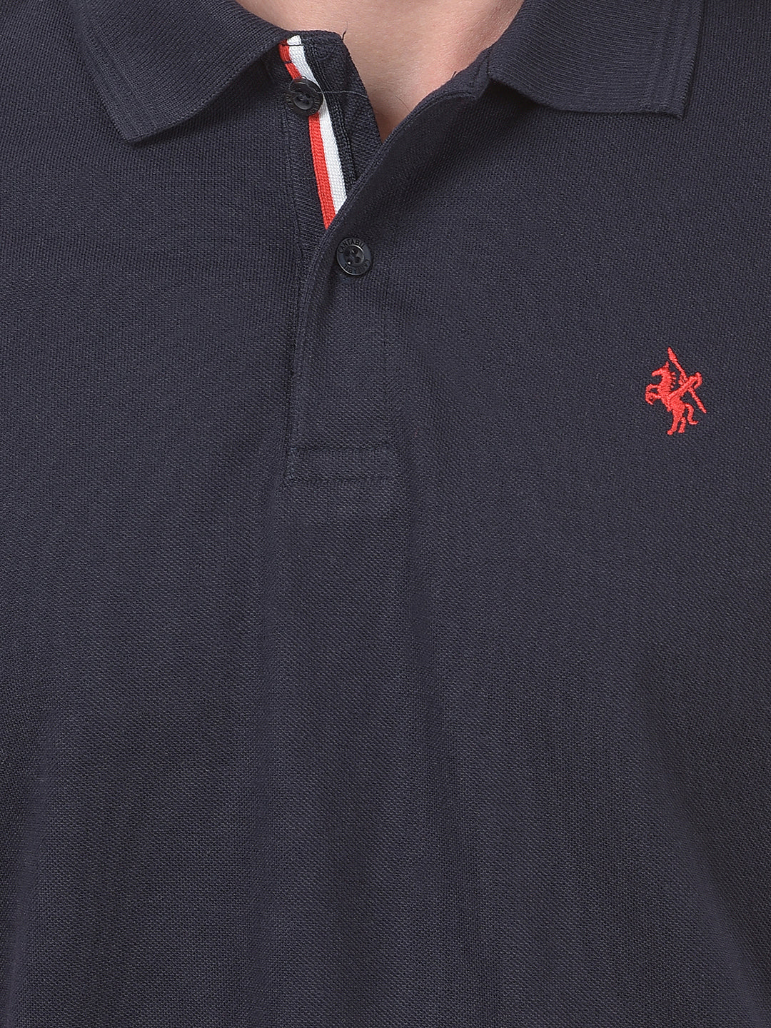 T-Shirt for Men | Breathable & Soft with Color Fastness Regular Fit Polo Neck Poly Cotton Fabric Solid Pattern - Image 6
