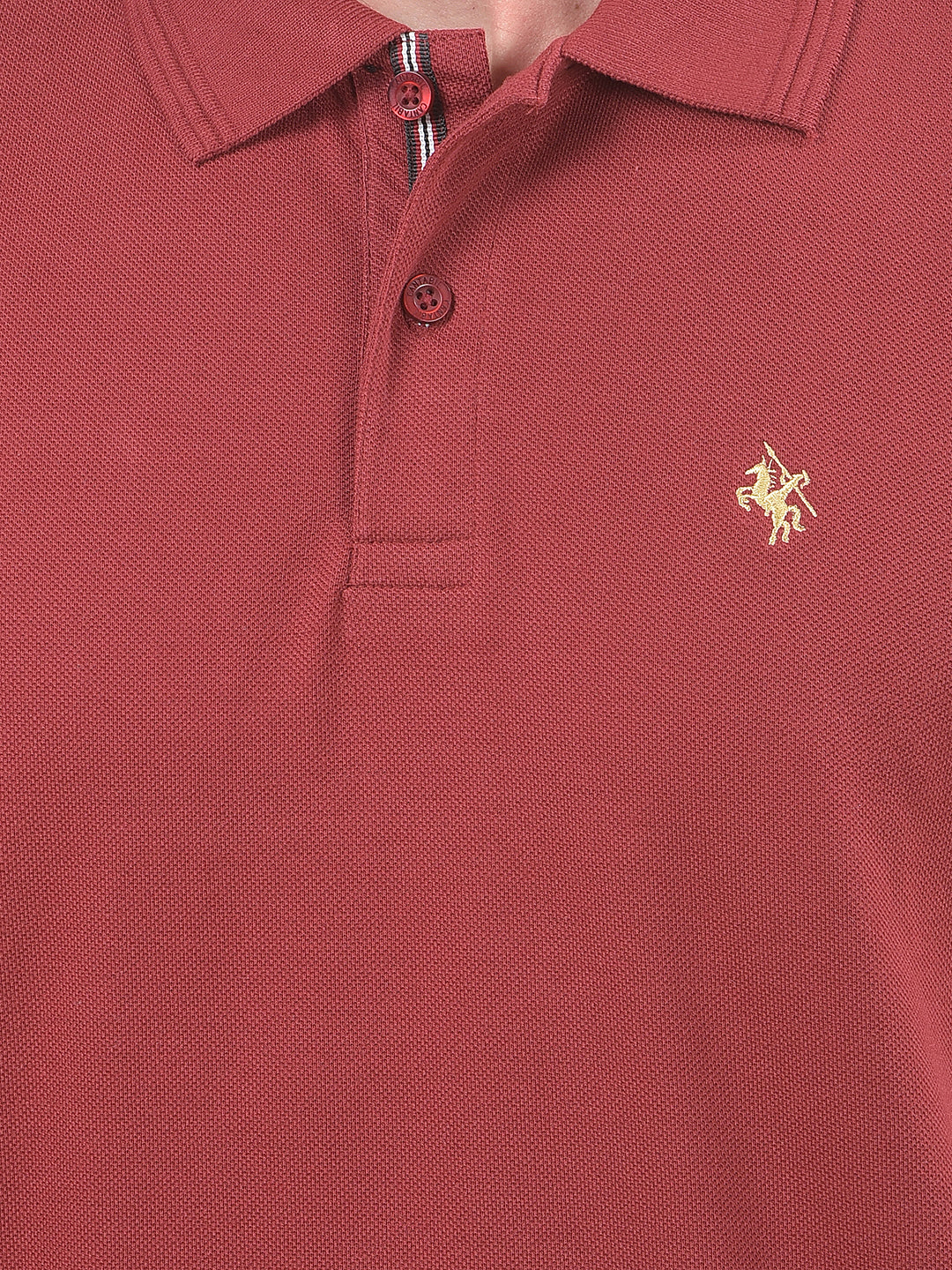 T-Shirt for Men | Breathable & Soft with Color Fastness Regular Fit Polo Neck Poly Cotton Fabric Solid Pattern - Image 6