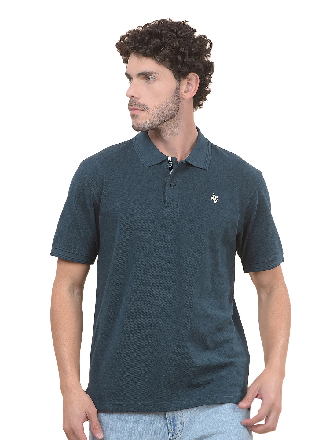T-Shirt for Men | Breathable & Soft with Color Fastness Regular Fit Polo Neck Poly Cotton Fabric Solid Pattern - Image 9