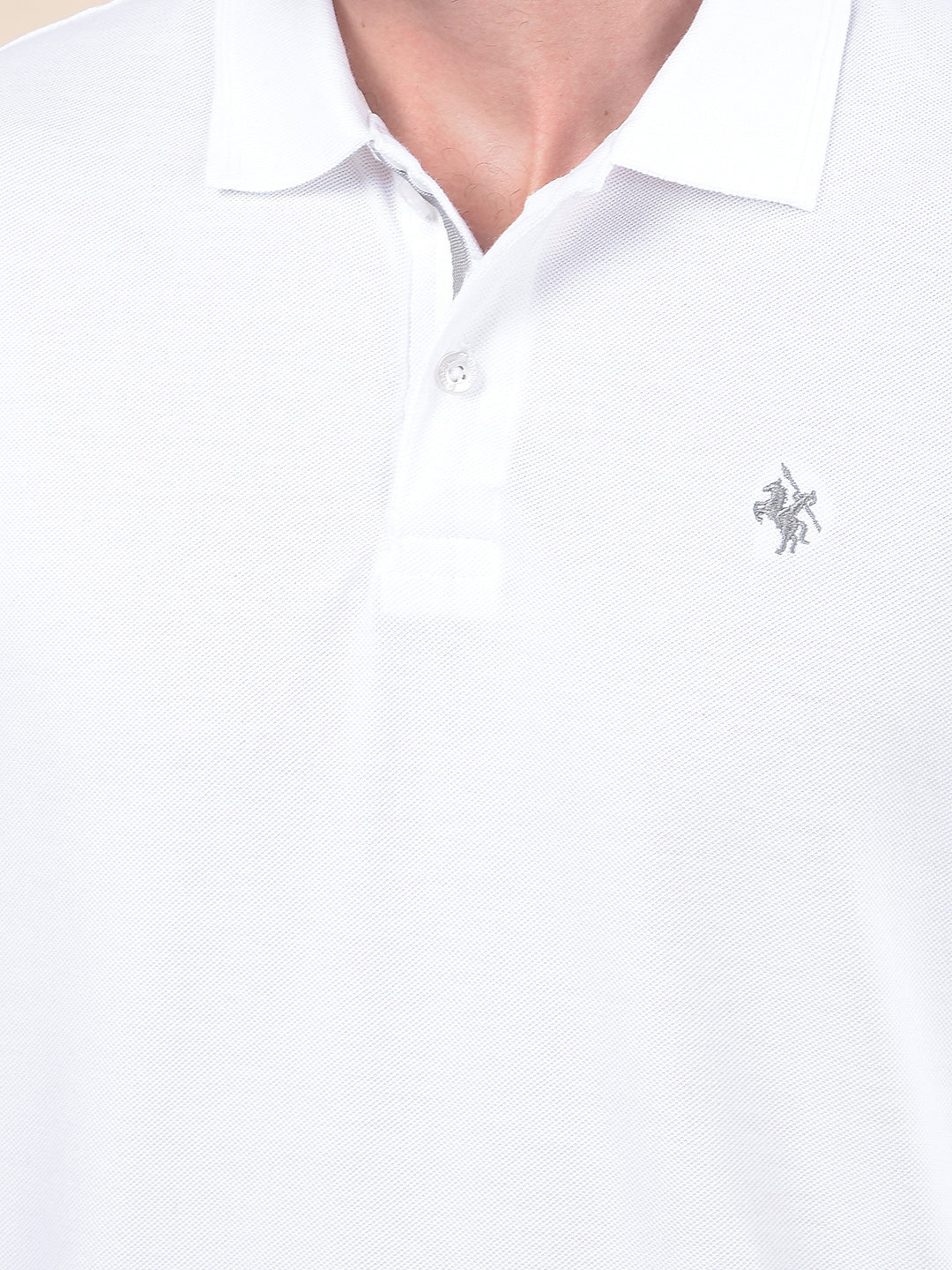 T-Shirt for Men | Breathable & Soft with Color Fastness Regular Fit Polo Neck Poly Cotton Fabric Solid Pattern - Image 6