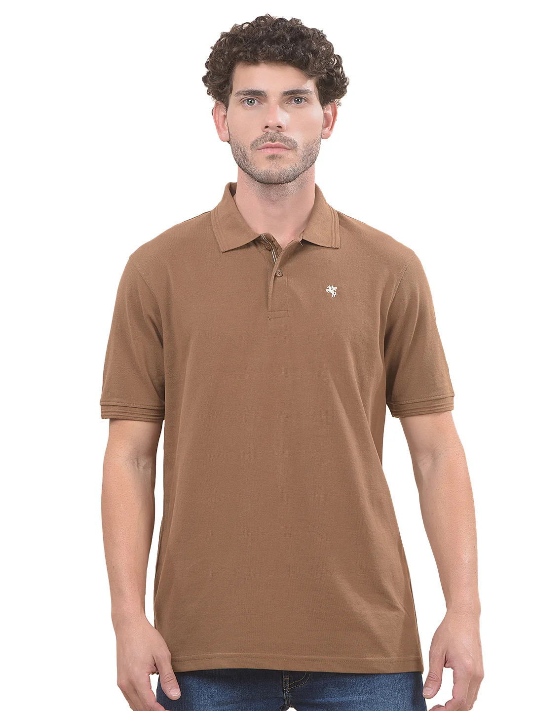 T-Shirt for Men | Breathable & Soft with Color Fastness Regular Fit Polo Neck Poly Cotton Fabric Solid Pattern - Image 9