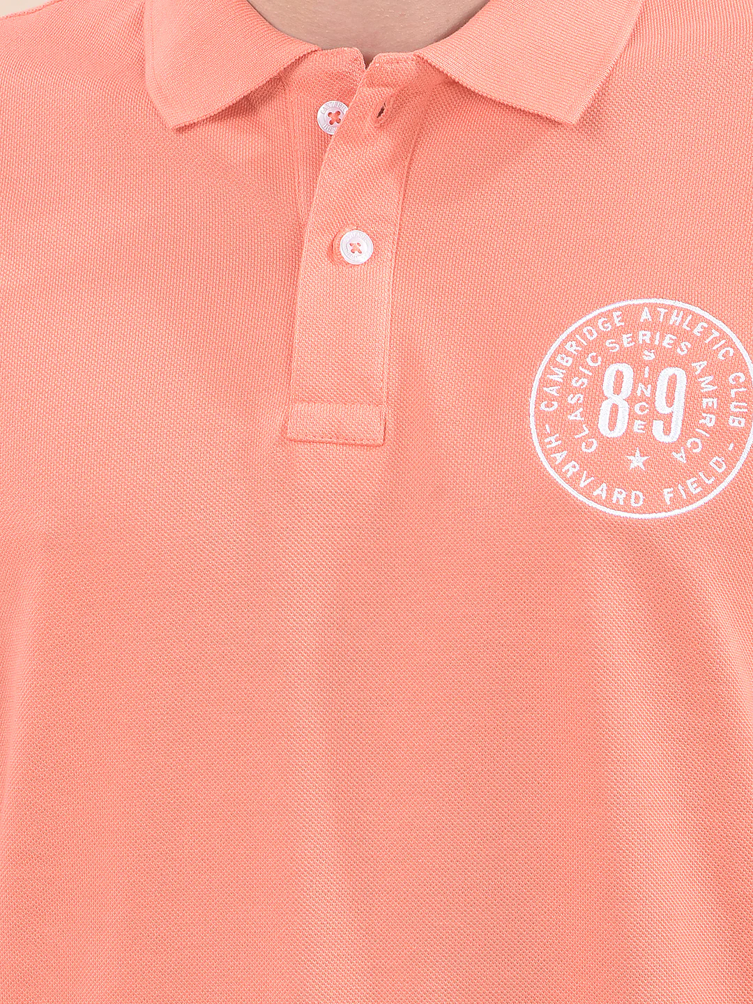 T-Shirt for Men | Breathable & Soft with Color Fastness Regular Fit Polo Neck Poly Cotton Fabric Solid Pattern - Image 6