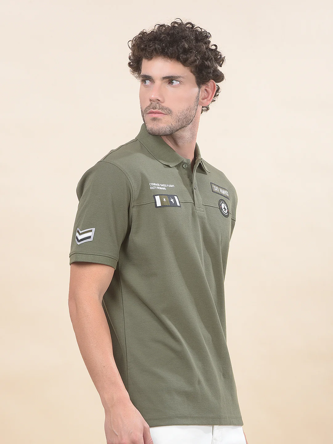T-Shirt for Men | Breathable & Soft with Color Fastness Regular Fit Polo Neck Poly Cotton Fabric Solid Pattern - Image 7
