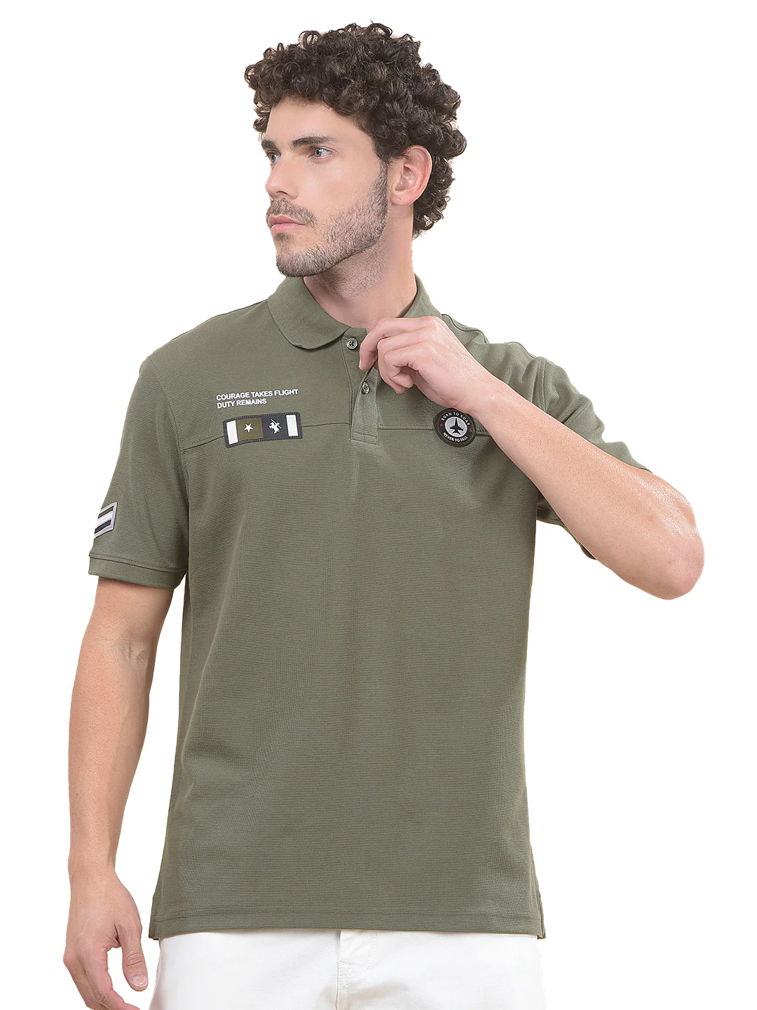 T-Shirt for Men | Breathable & Soft with Color Fastness Regular Fit Polo Neck Poly Cotton Fabric Solid Pattern - Image 9