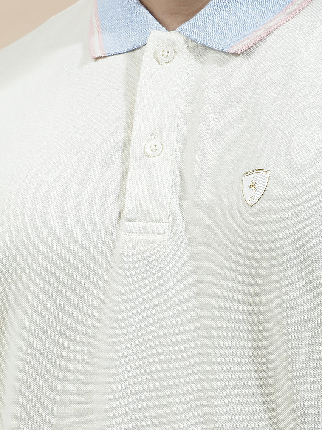 T-Shirt for Men | Breathable & Soft with Color Fastness Regular Fit Polo Neck Poly Cotton Fabric Solid Pattern - Image 8