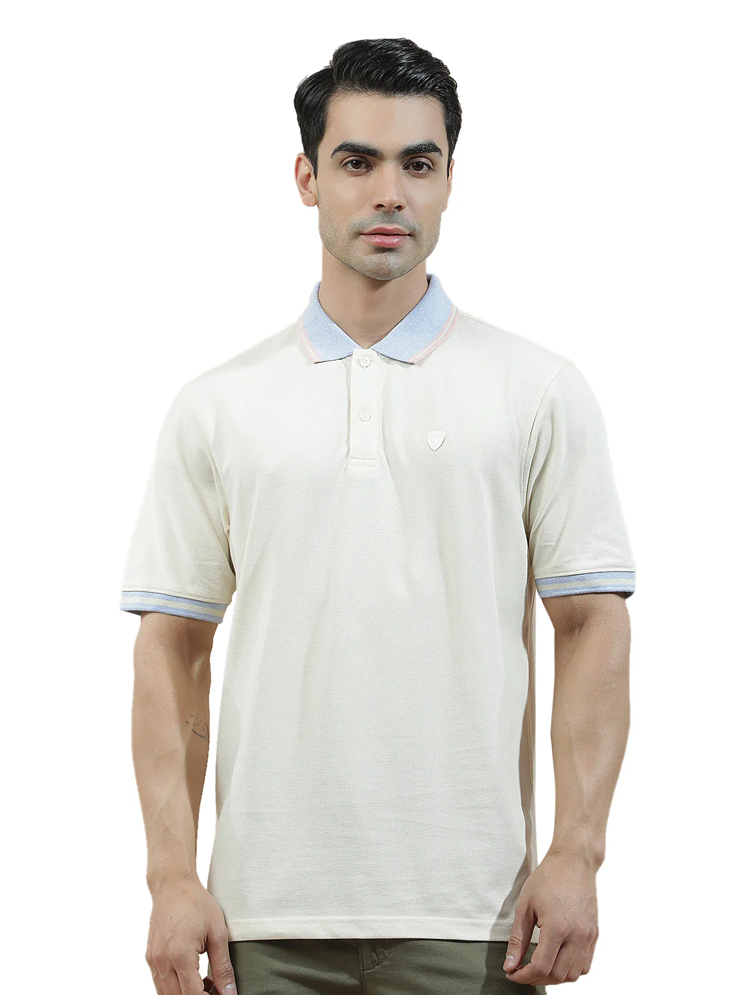 T-Shirt for Men | Breathable & Soft with Color Fastness Regular Fit Polo Neck Poly Cotton Fabric Solid Pattern - Image 9