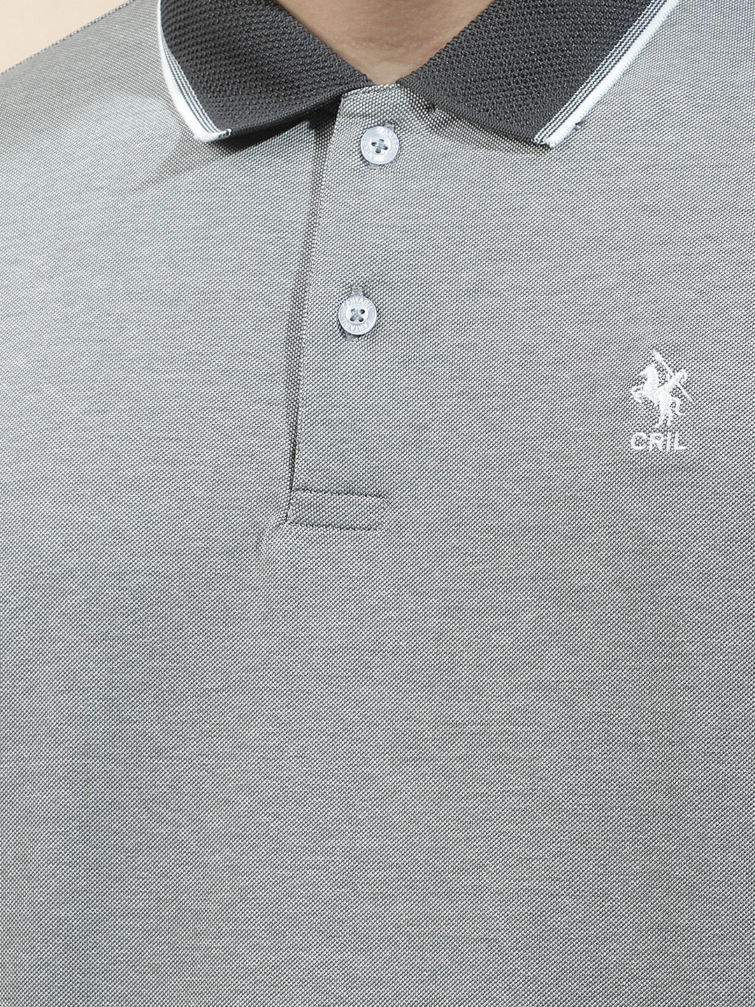 T-Shirt for Men | Breathable & Soft with Color Fastness Regular Fit Polo Neck Poly Cotton Fabric Solid Pattern - Image 7