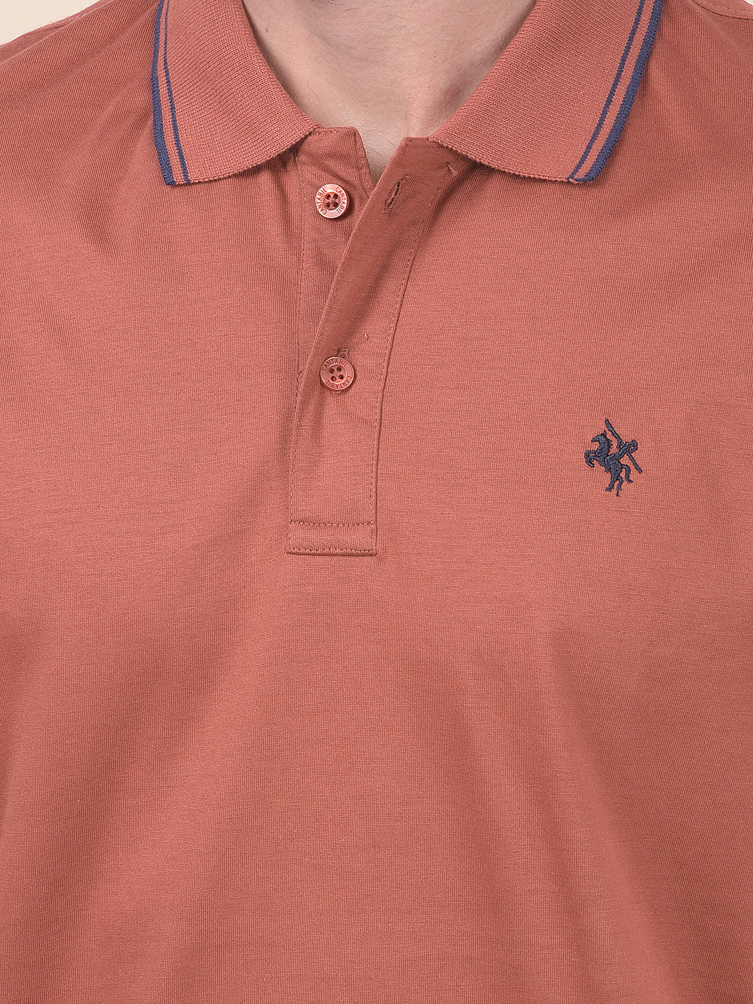 T-Shirt for Men | Breathable & Soft with Color Fastness Regular Fit Polo Neck Pure Cotton Fabric Solid Pattern - Image 6