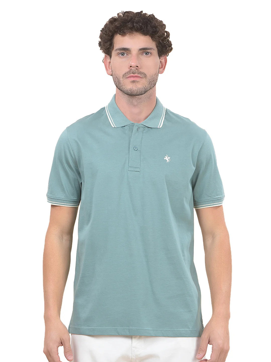 T-Shirt for Men | Breathable & Soft with Color Fastness Regular Fit Polo Neck Pure Cotton Fabric Solid Pattern - Image 9