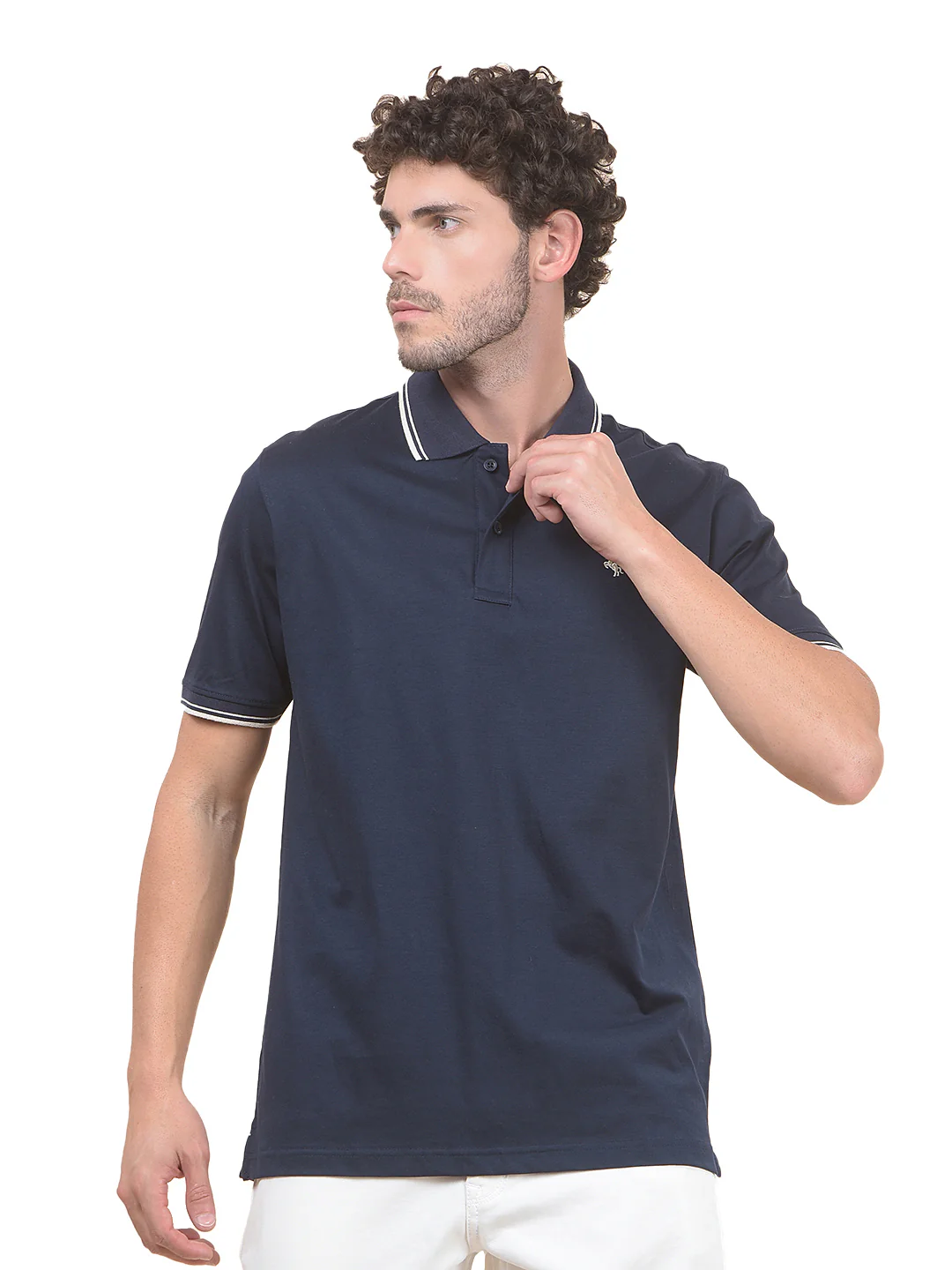 T-Shirt for Men | Breathable & Soft with Color Fastness Regular Fit Polo Neck Pure Cotton Fabric Solid Pattern - Image 8