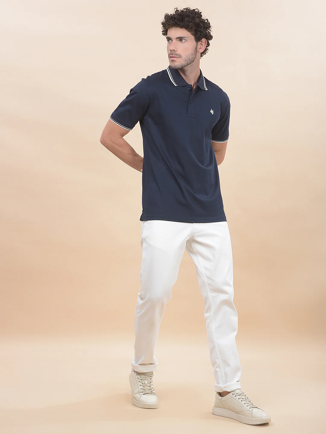T-Shirt for Men | Breathable & Soft with Color Fastness Regular Fit Polo Neck Pure Cotton Fabric Solid Pattern - Image 9