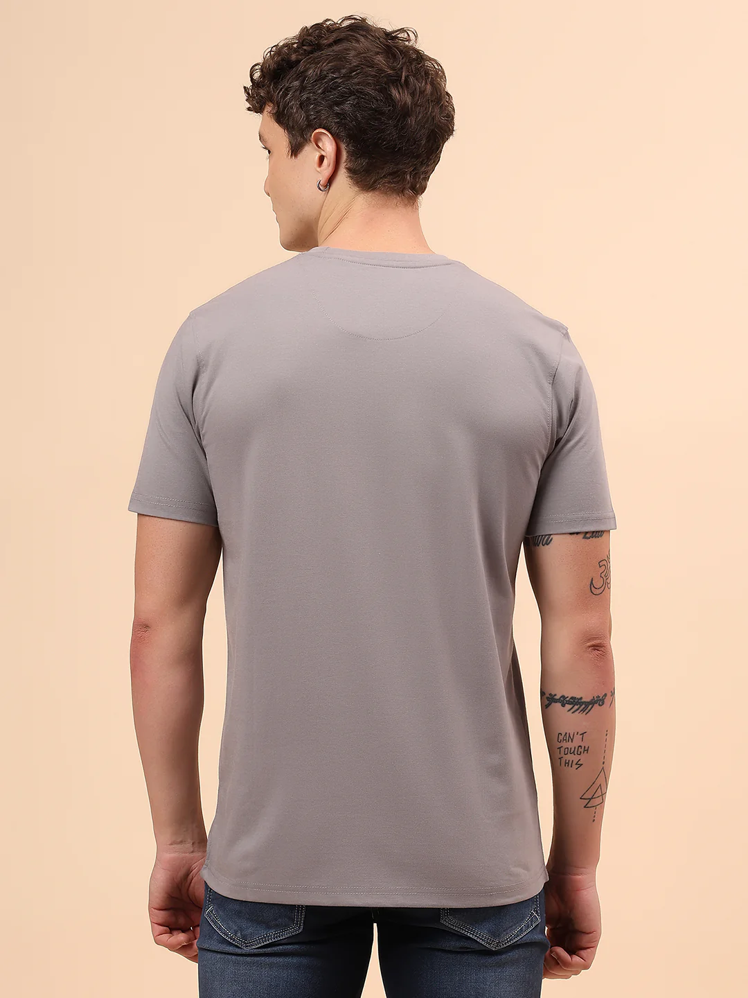 T-Shirt for Men | Breathable & Soft with Color Fastness Regular Fit Round Neck Poly Cotton Fabric Printed Pattern - Image 6