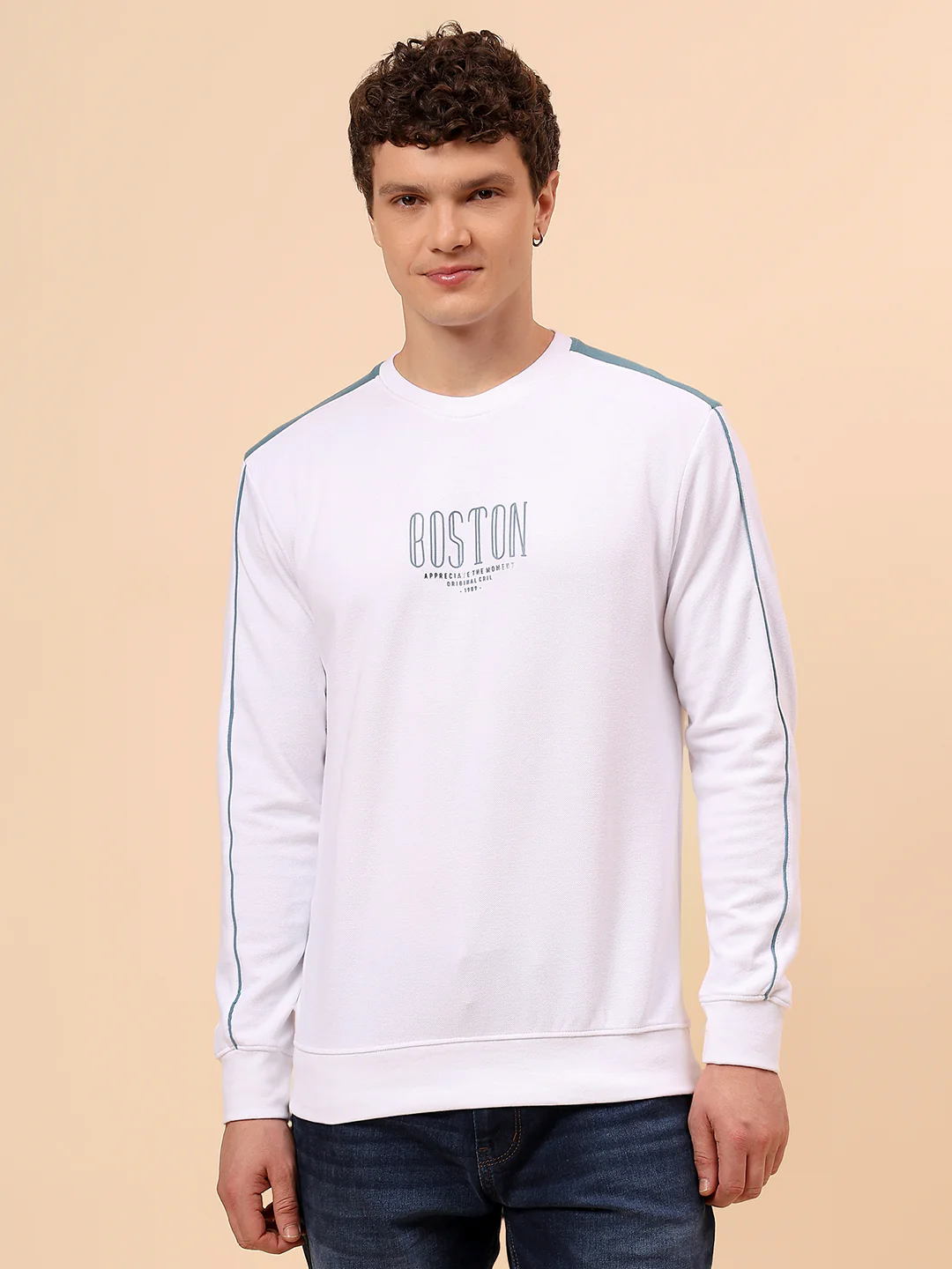T-Shirt for Men | Breathable & Soft with Color Fastness Regular Fit Round Neck Poly Cotton Fabric Printed Pattern - Image 3