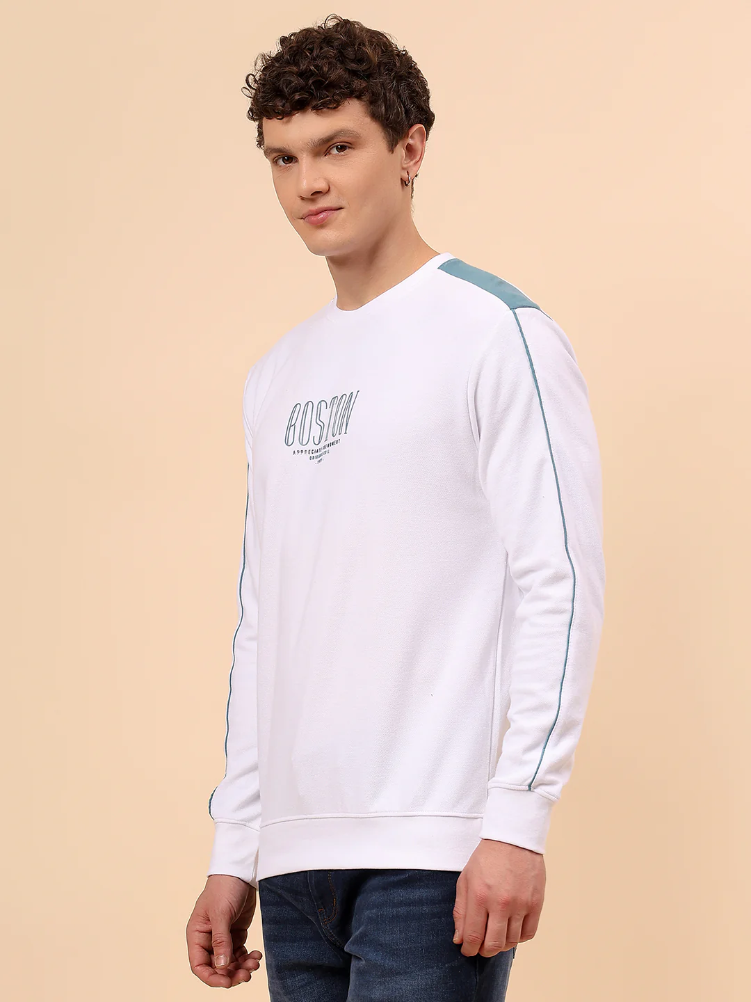 T-Shirt for Men | Breathable & Soft with Color Fastness Regular Fit Round Neck Poly Cotton Fabric Printed Pattern - Image 4