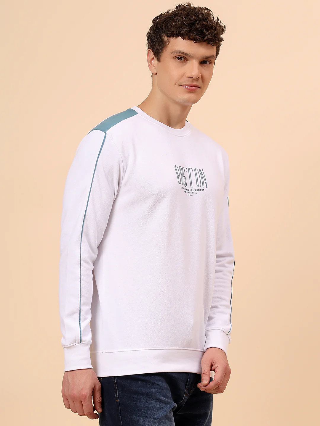 T-Shirt for Men | Breathable & Soft with Color Fastness Regular Fit Round Neck Poly Cotton Fabric Printed Pattern - Image 5