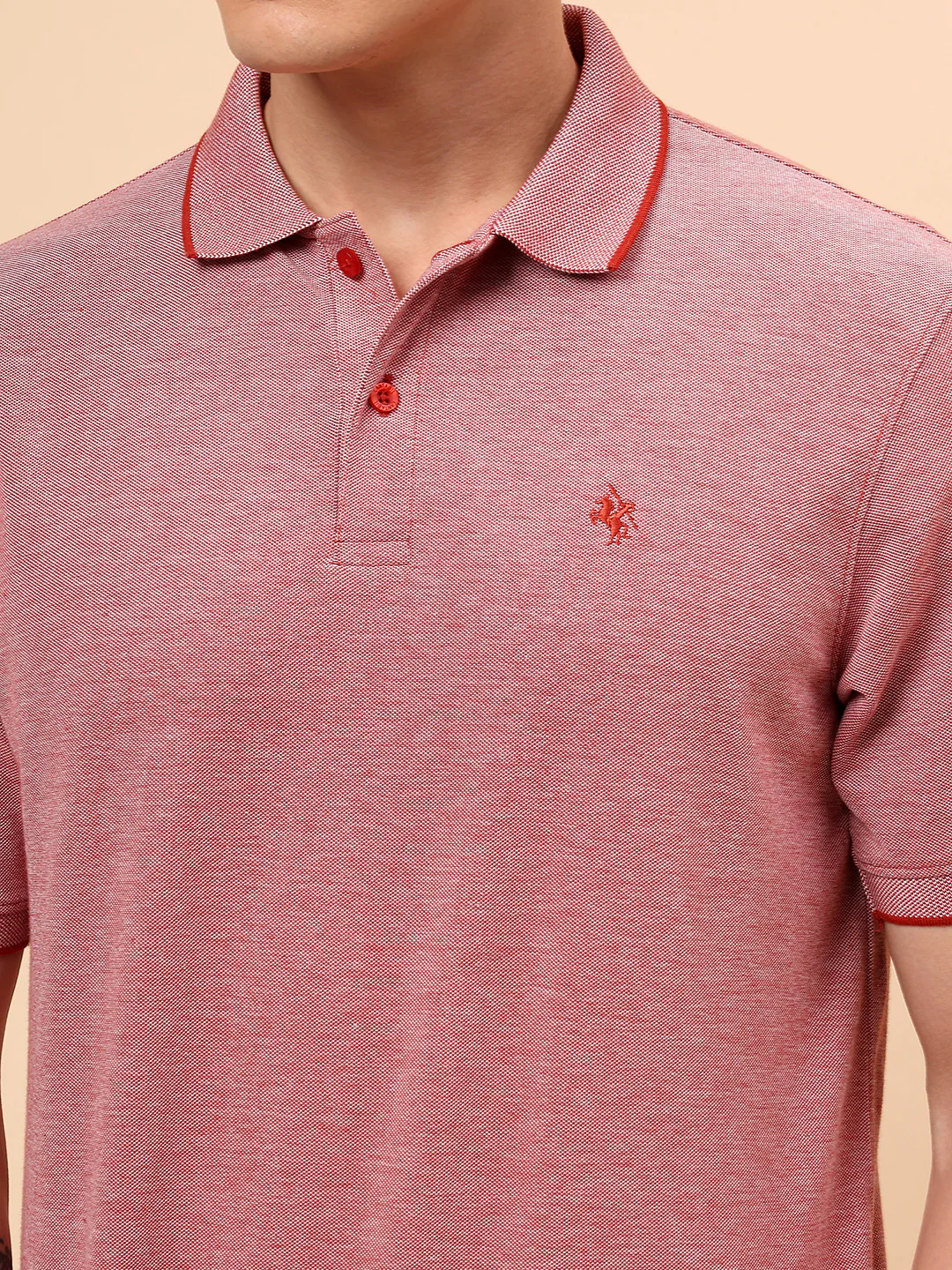 T-Shirt for Men | Breathable & Soft with Color Fastness Regular Fit Polo Neck Poly Cotton Fabric Solid Pattern - Image 7
