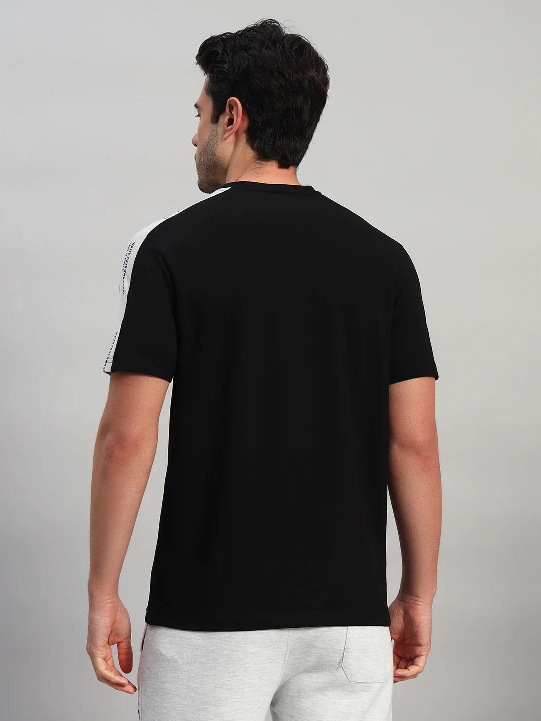 T-Shirt for Men | Breathable & Soft with Color Fastness Regular Fit Round Neck Cotton Blend Fabric Printed Pattern - Image 4