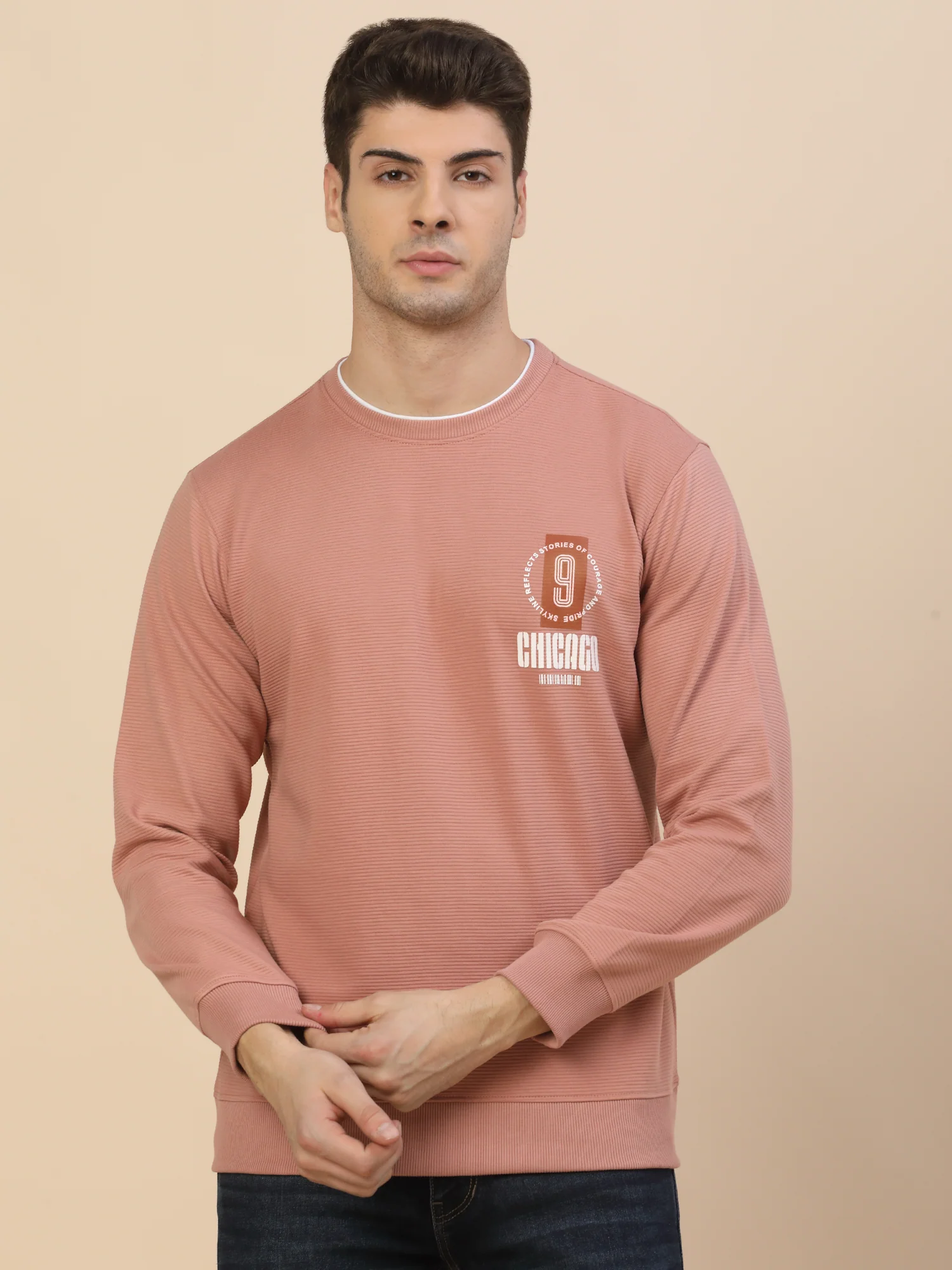 T-Shirt for Men | Breathable & Soft with Color Fastness Regular Fit Round Neck Poly Cotton Fabric Printed Pattern - Image 2