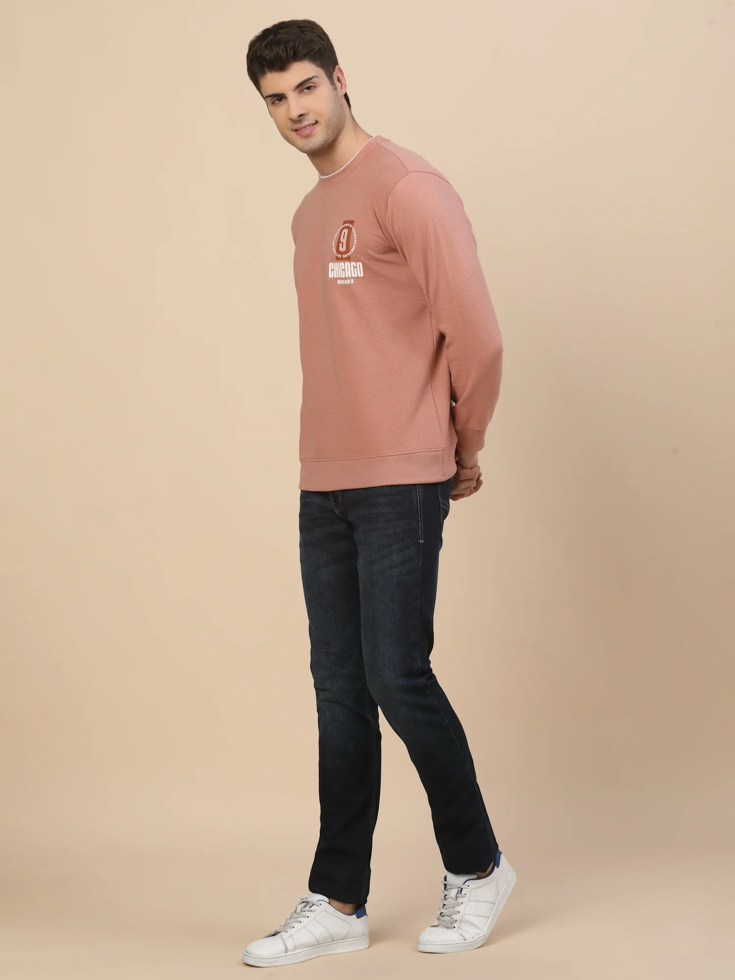 T-Shirt for Men | Breathable & Soft with Color Fastness Regular Fit Round Neck Poly Cotton Fabric Printed Pattern - Image 7