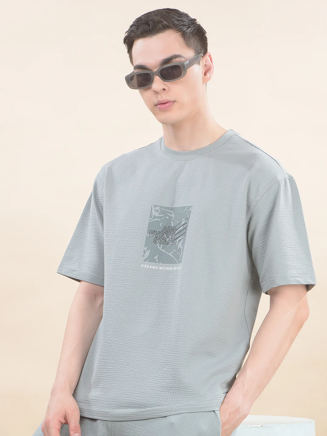 T-Shirt for Men | Breathable & Soft with Color Fastness Regular Fit Round Neck Poly Cotton Fabric Printed Pattern - Image 2
