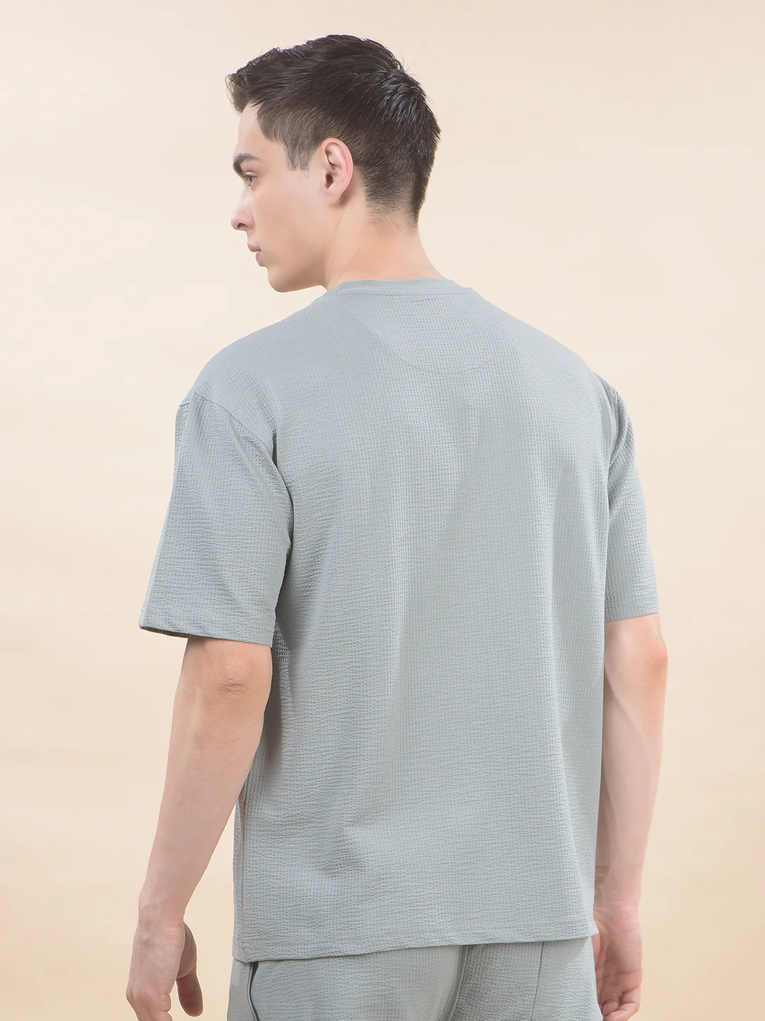 T-Shirt for Men | Breathable & Soft with Color Fastness Regular Fit Round Neck Poly Cotton Fabric Printed Pattern - Image 3