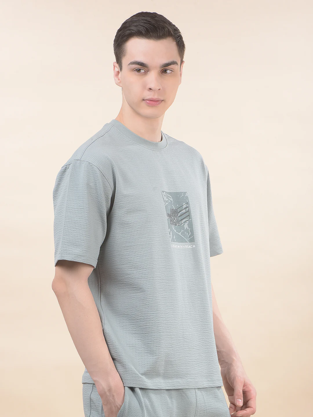 T-Shirt for Men | Breathable & Soft with Color Fastness Regular Fit Round Neck Poly Cotton Fabric Printed Pattern - Image 6