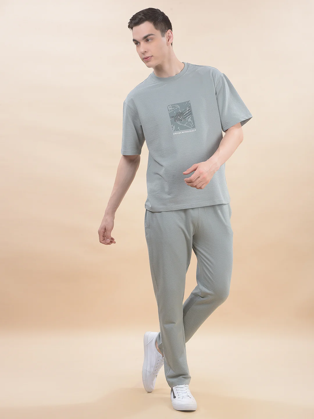 T-Shirt for Men | Breathable & Soft with Color Fastness Regular Fit Round Neck Poly Cotton Fabric Printed Pattern - Image 7