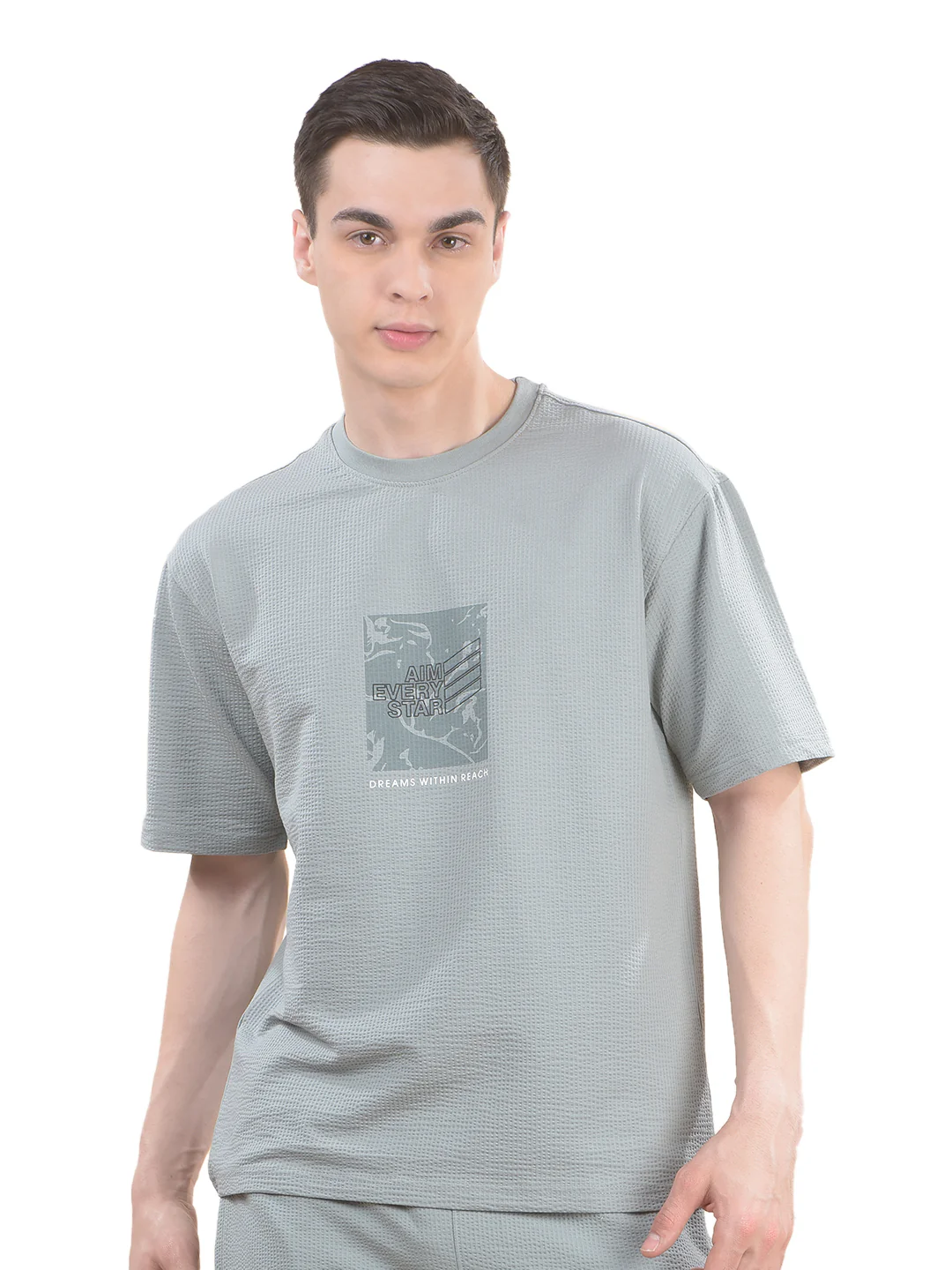 T-Shirt for Men | Breathable & Soft with Color Fastness Regular Fit Round Neck Poly Cotton Fabric Printed Pattern - Image 8