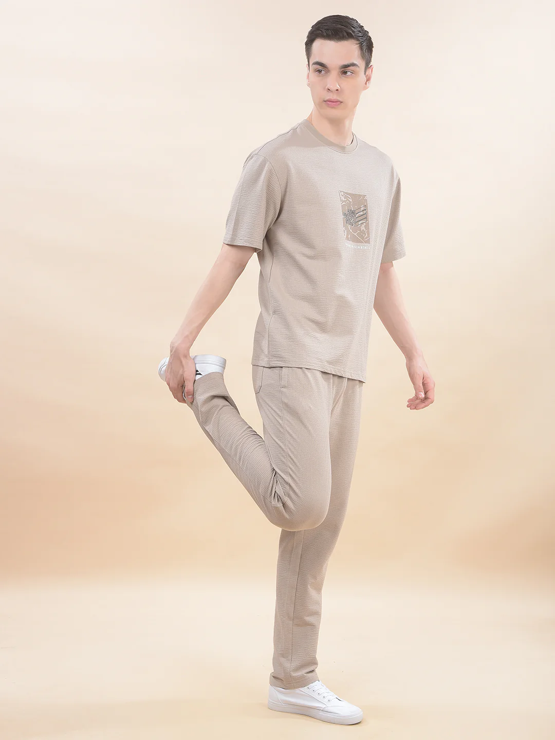 T-Shirt for Men | Breathable & Soft with Color Fastness Regular Fit Round Neck Poly Cotton Fabric Printed Pattern - Image 6