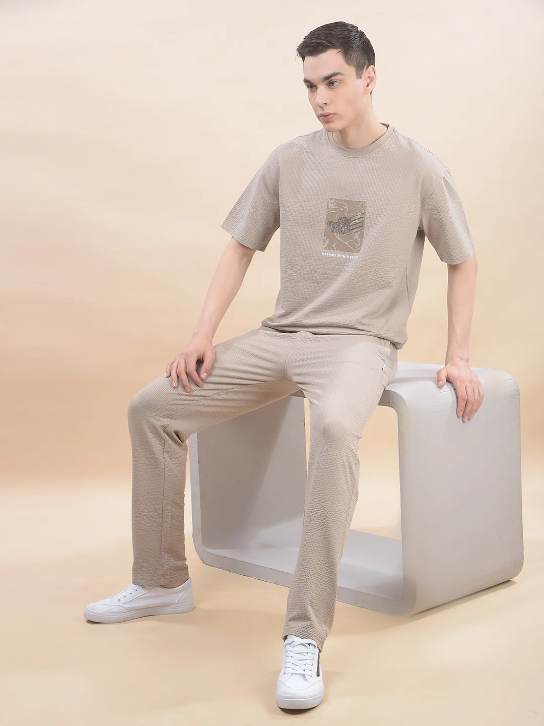 T-Shirt for Men | Breathable & Soft with Color Fastness Regular Fit Round Neck Poly Cotton Fabric Printed Pattern - Image 7