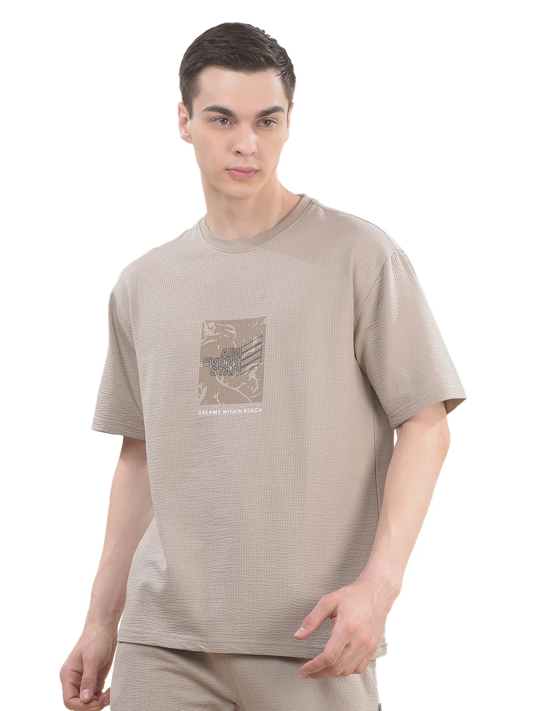 T-Shirt for Men | Breathable & Soft with Color Fastness Regular Fit Round Neck Poly Cotton Fabric Printed Pattern - Image 8