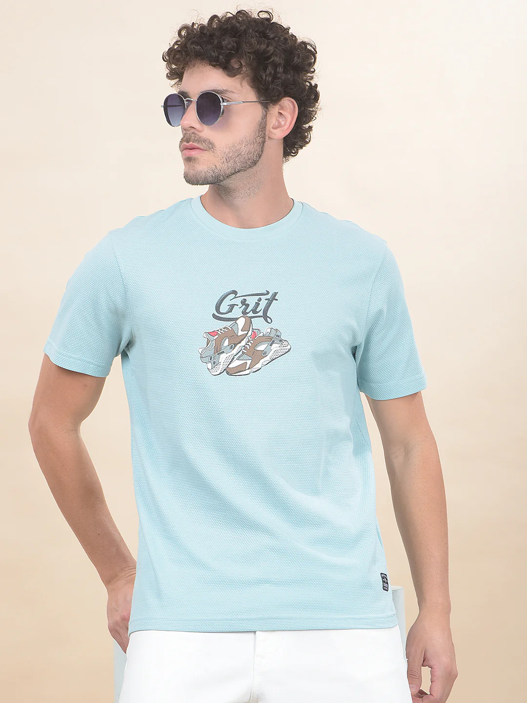 T-Shirt for Men | Breathable & Soft with Color Fastness Regular Fit Round Neck Poly Cotton Fabric Printed Pattern - Image 8