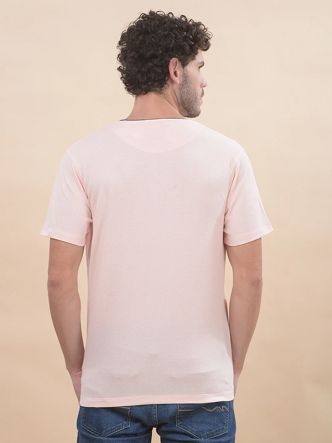 T-Shirt for Men | Breathable & Soft with Color Fastness Regular Fit Round Neck Poly Cotton Fabric Printed Pattern - Image 2