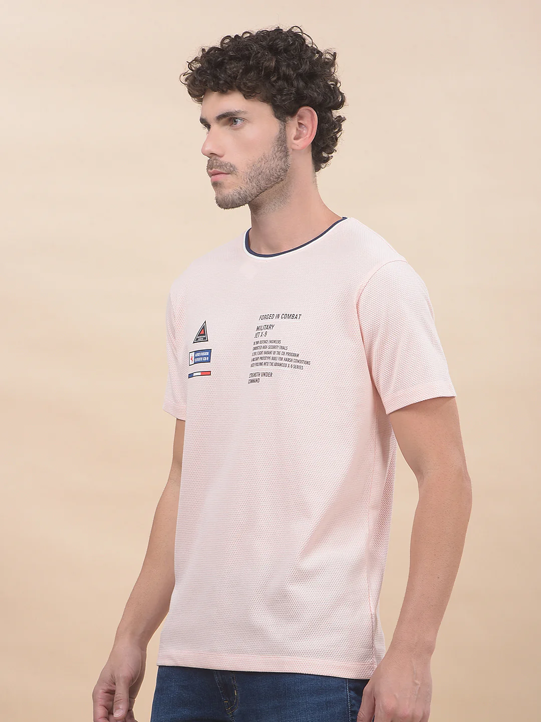 T-Shirt for Men | Breathable & Soft with Color Fastness Regular Fit Round Neck Poly Cotton Fabric Printed Pattern - Image 6