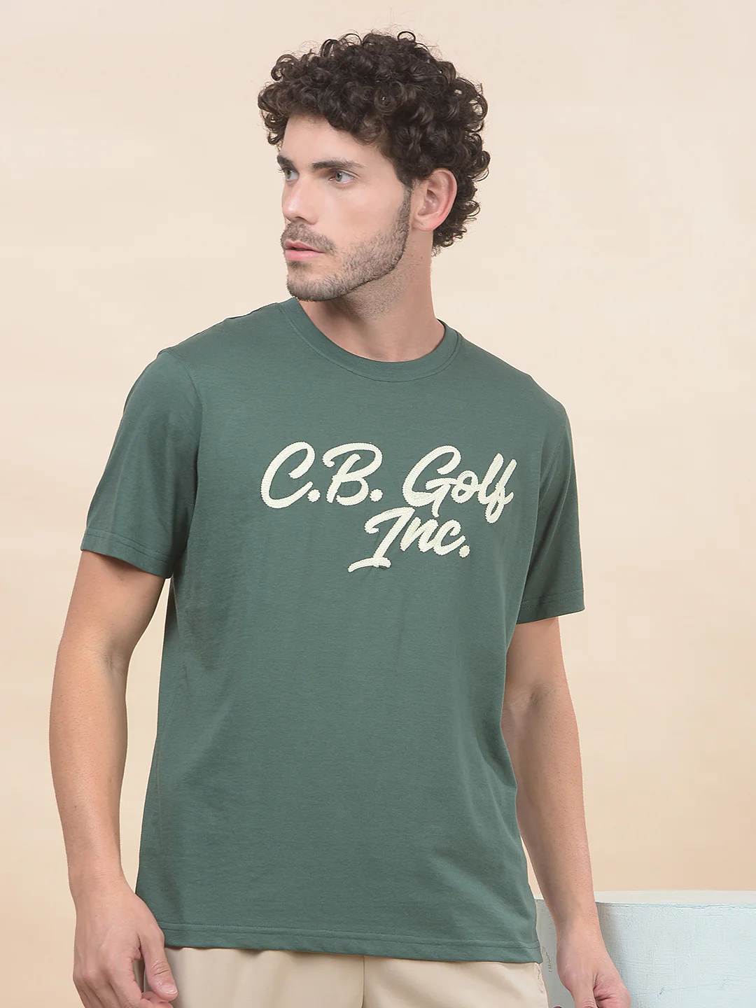 T-Shirt for Men | Breathable & Soft with Color Fastness Regular Fit Round Neck Poly Cotton Fabric Printed Pattern - Image 2
