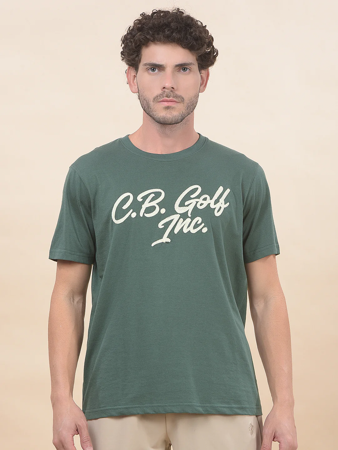 T-Shirt for Men | Breathable & Soft with Color Fastness Regular Fit Round Neck Poly Cotton Fabric Printed Pattern - Image 4