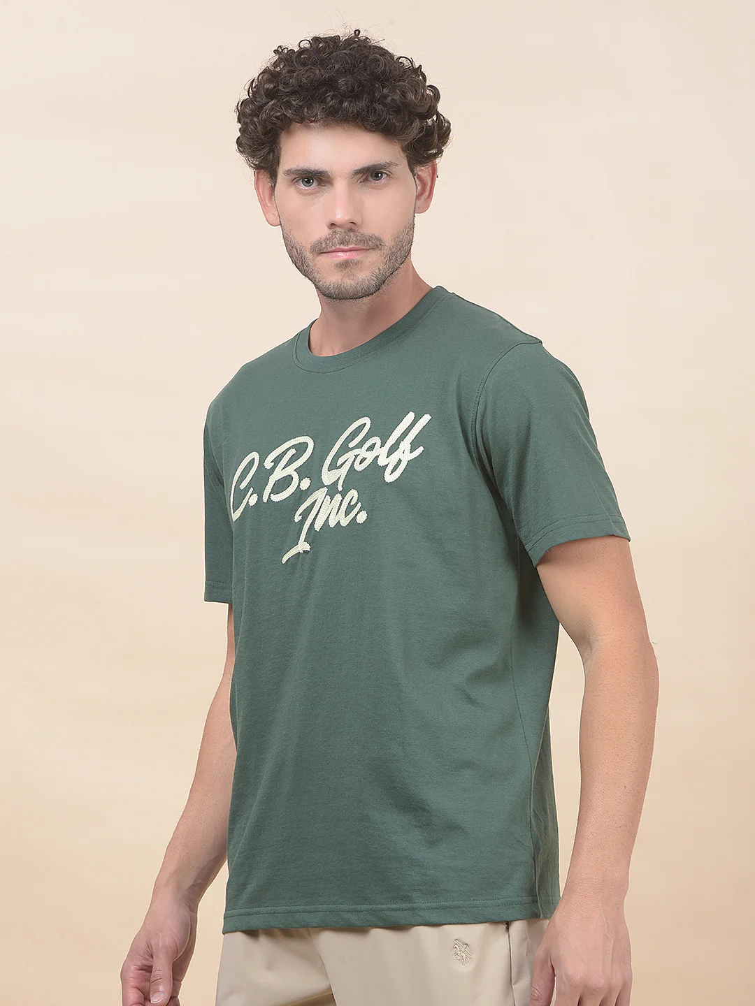 T-Shirt for Men | Breathable & Soft with Color Fastness Regular Fit Round Neck Poly Cotton Fabric Printed Pattern - Image 5