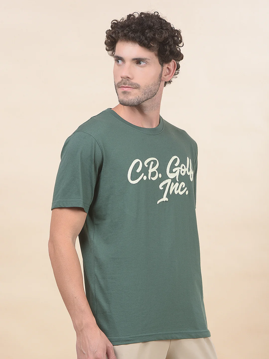 T-Shirt for Men | Breathable & Soft with Color Fastness Regular Fit Round Neck Poly Cotton Fabric Printed Pattern - Image 6