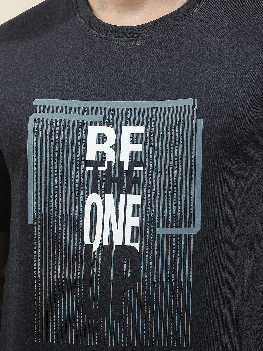 T-Shirt for Men | Breathable & Soft with Color Fastness Regular Fit Round Neck Poly Cotton Fabric Printed Pattern - Image 6