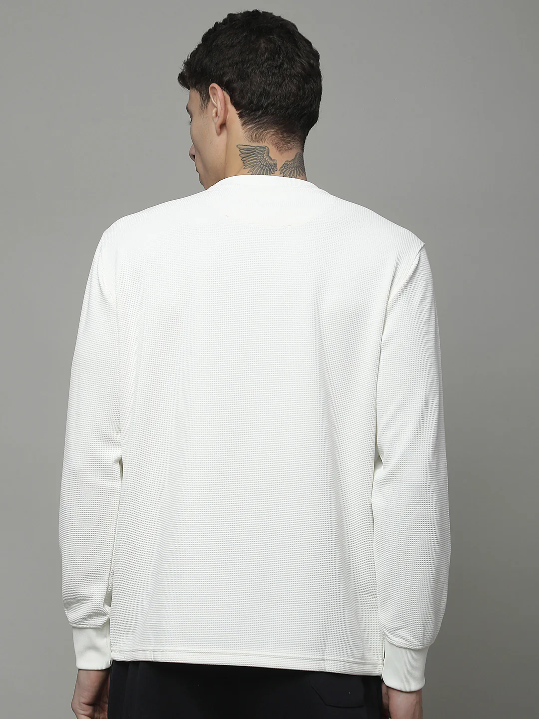 T-Shirt for Men | Breathable & Soft with Color Fastness Regular Fit Round Neck Poly Cotton Fabric Solid Pattern - Image 3