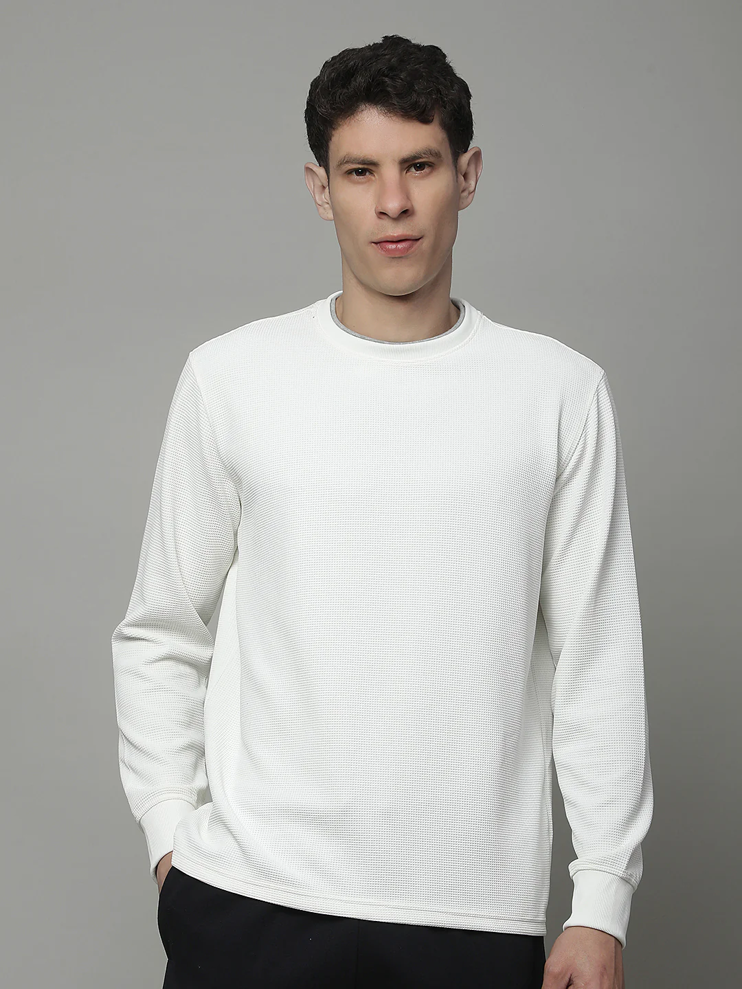T-Shirt for Men | Breathable & Soft with Color Fastness Regular Fit Round Neck Poly Cotton Fabric Solid Pattern - Image 4