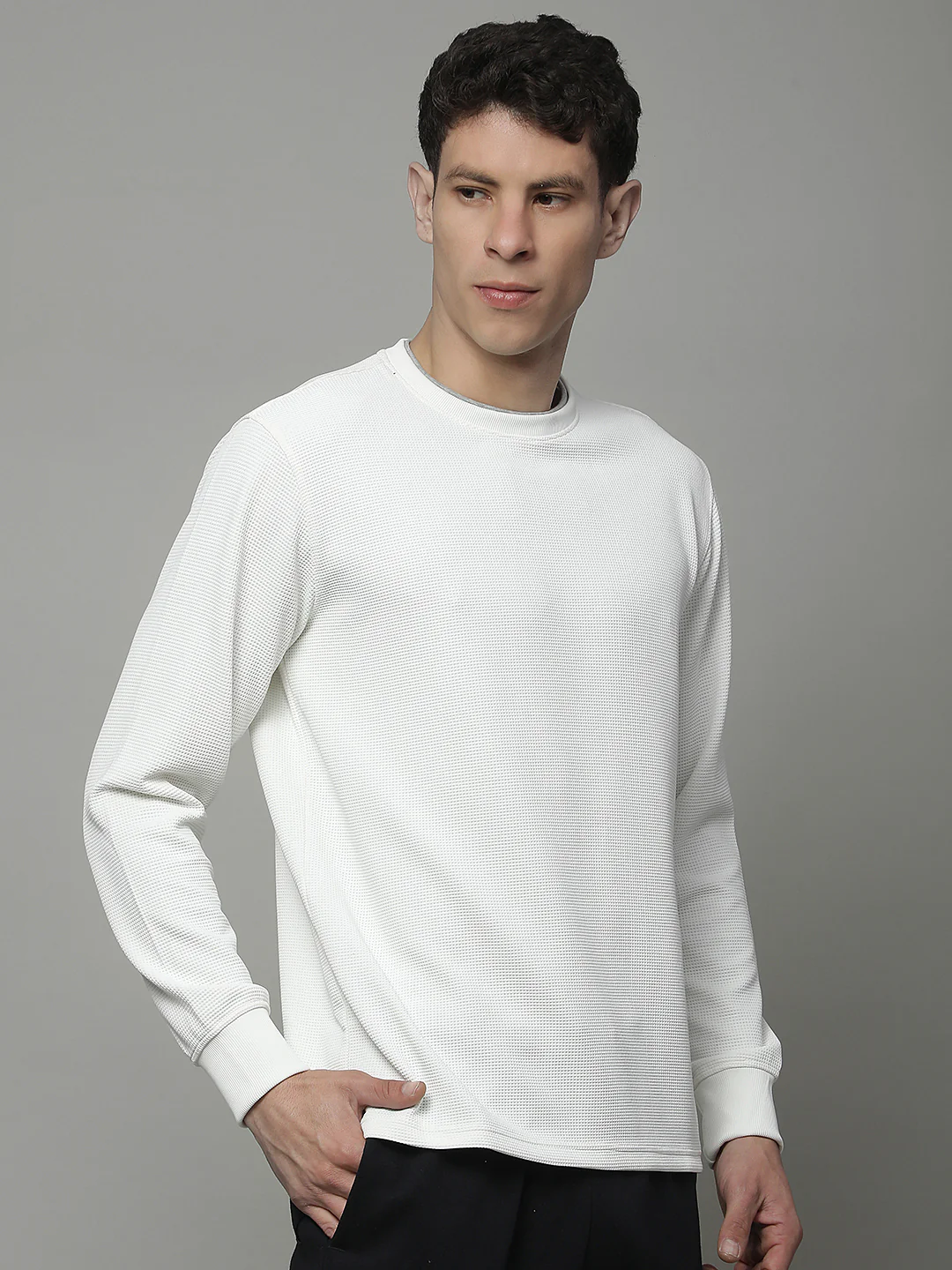 T-Shirt for Men | Breathable & Soft with Color Fastness Regular Fit Round Neck Poly Cotton Fabric Solid Pattern - Image 6
