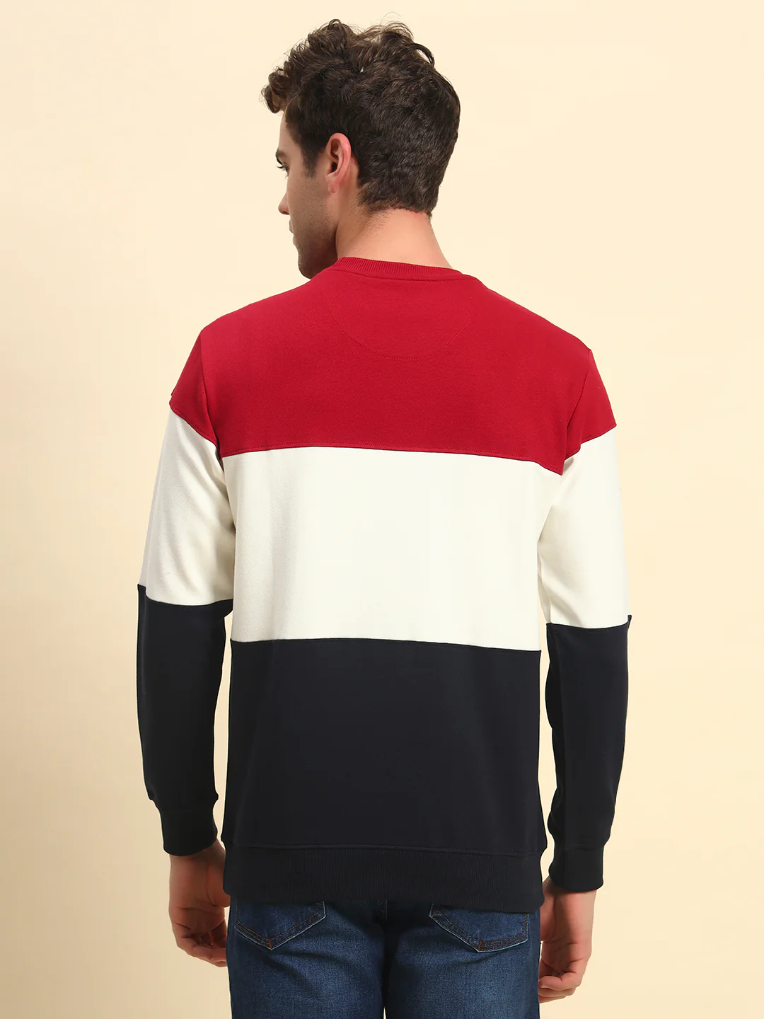 T-Shirt for Men l Breathable & Soft with Color Fastness Regular Fit Poly Cotton Fabric Colour Block Pattern - Image 6