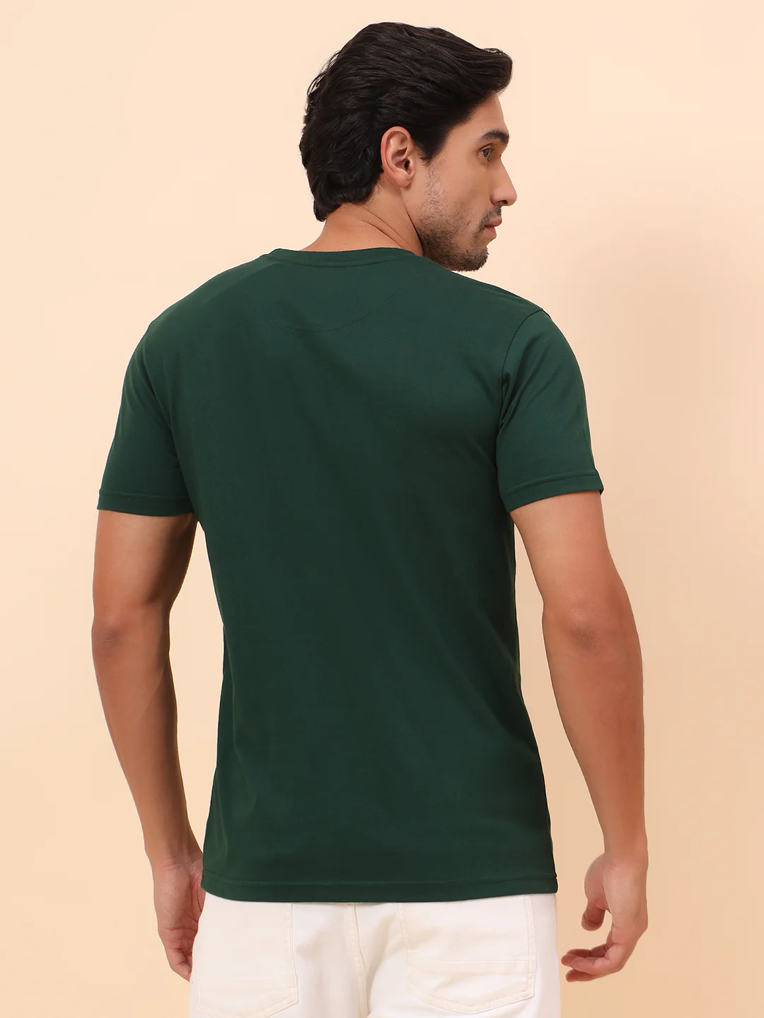 T-Shirt for Men l Breathable & Soft with Color Fastness Regular Fit Poly Cotton Fabric Printed Pattern - Image 6