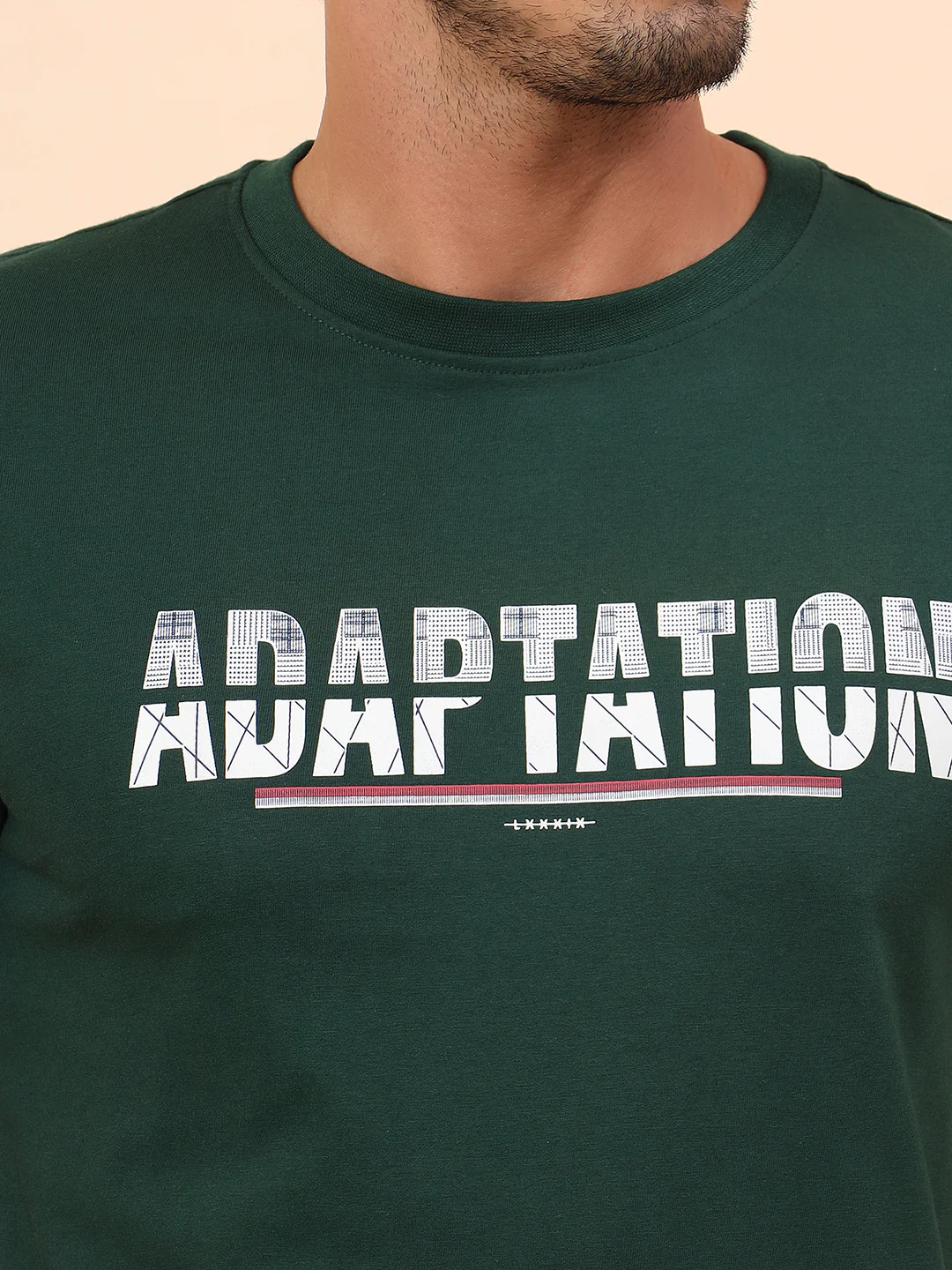 T-Shirt for Men l Breathable & Soft with Color Fastness Regular Fit Poly Cotton Fabric Printed Pattern - Image 7