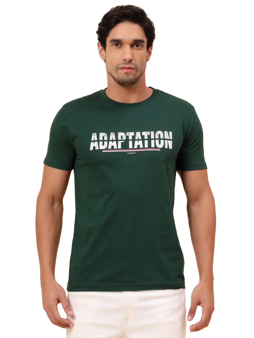 T-Shirt for Men l Breathable & Soft with Color Fastness Regular Fit Poly Cotton Fabric Printed Pattern - Image 9