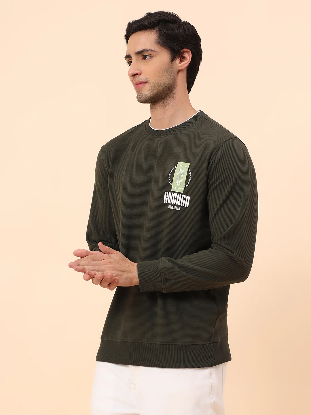 T-Shirt for Men l Breathable & Soft with Color Fastness Regular Fit Poly Cotton Fabric Printed Pattern - Image 4