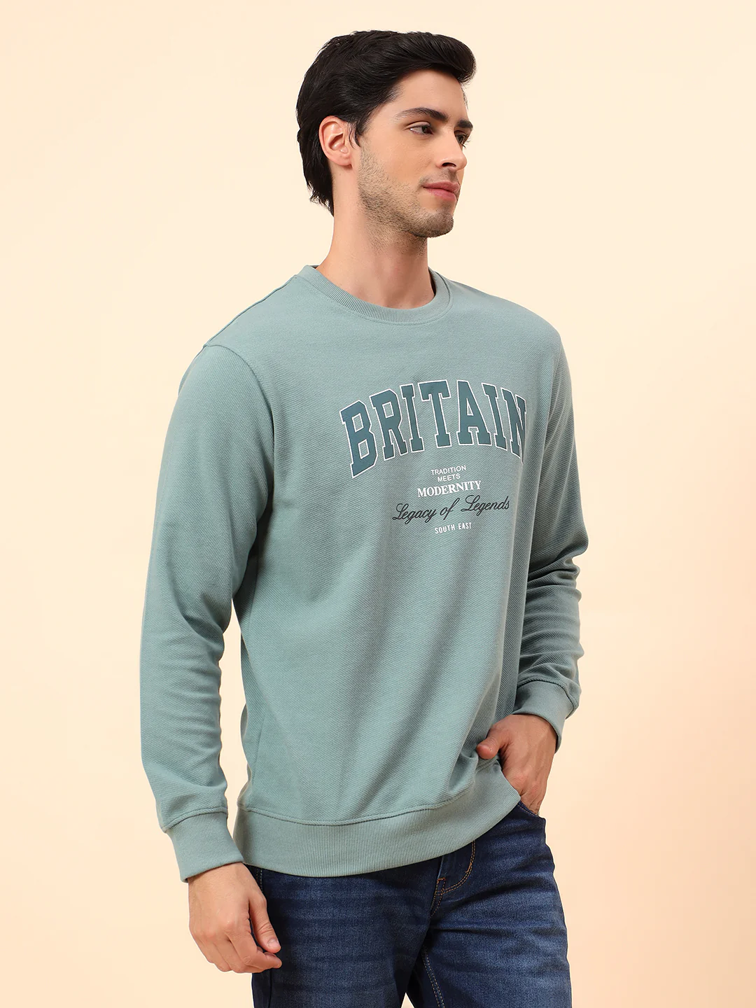 T-Shirt for Men l Breathable & Soft with Color Fastness Regular Fit Poly Cotton Fabric Printed Pattern - Image 5