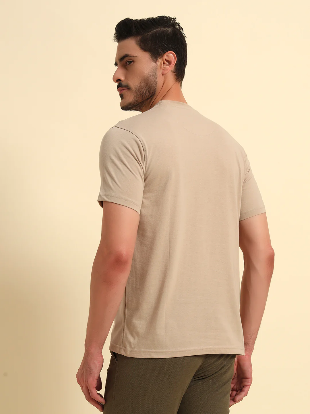 T-Shirt for Men | Breathable & Soft with Color Fastness Regular Fit Round Neck Poly Cotton Fabric Printed Pattern - Image 8