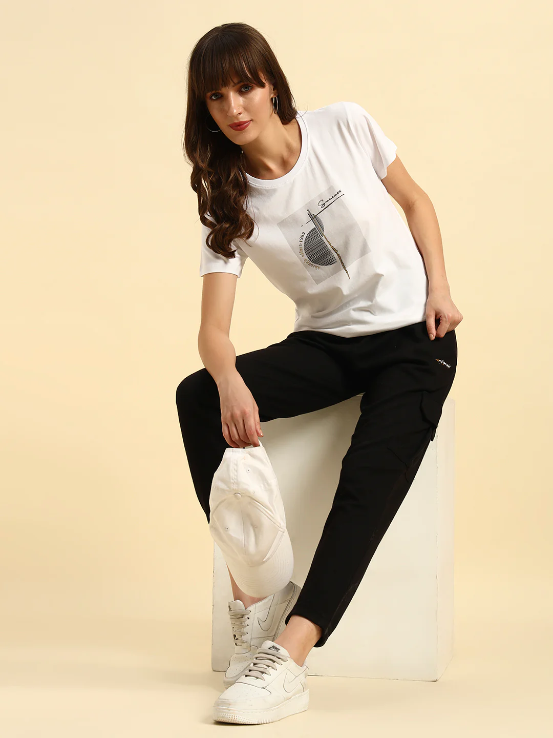 T-Shirt for Women | Breathable & Soft with Color Fastness Regular Fit Round Neck Cotton Fabric Printed Pattern - Image 9